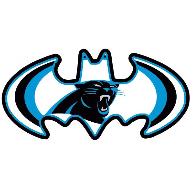 Carolina Panthers Batman Logo iron on transfers